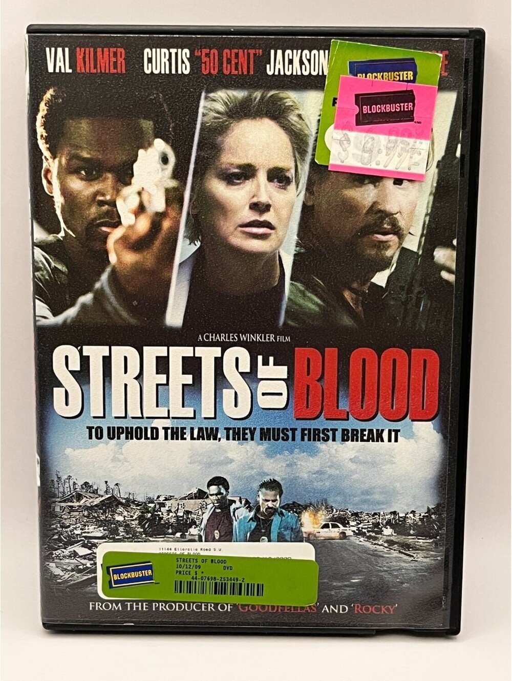 Streets of Blood DVD Widescreen Val Kilmer 2009 Action Charles Winkler